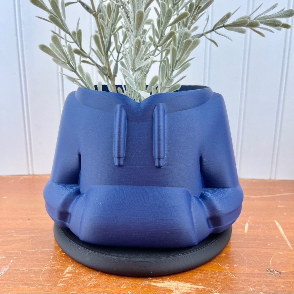 Hoodie Planter Pot, Sweatshirt Flower Pot, Indoor Planter